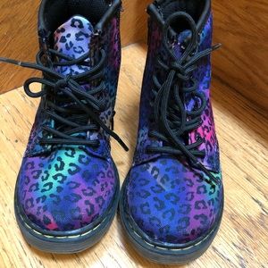 Worn once Kids Dr Marten Rainbow Boots